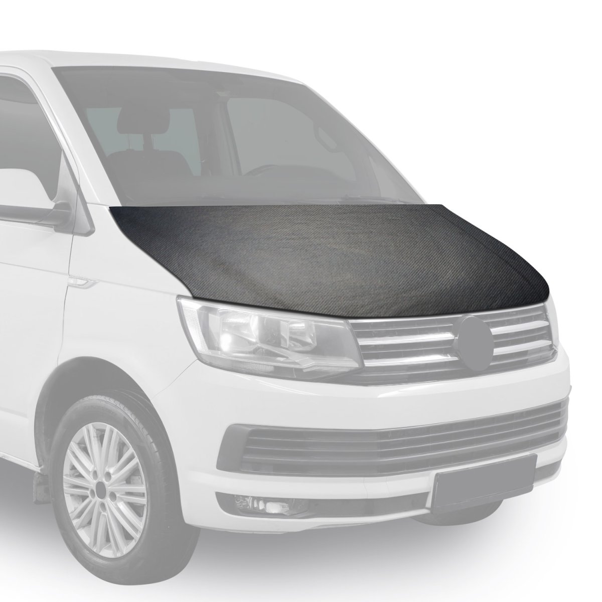 Ford Transit Bumper Cover - Front - Omac - Complete Bonnet Bra - Vinyl Carbon - 2015-2025